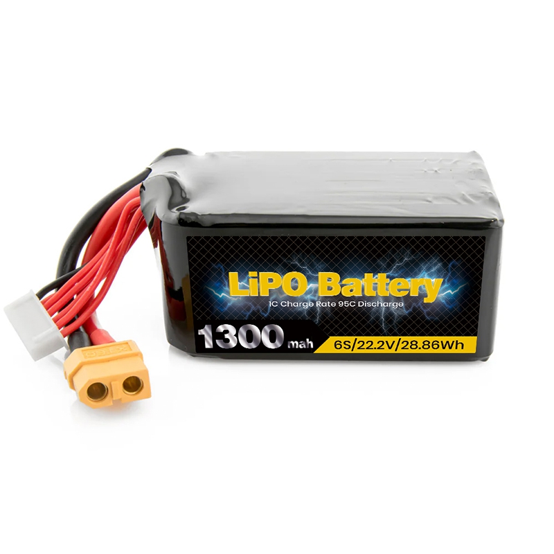 LiPO Battery 1300mAh 6S 22.2V