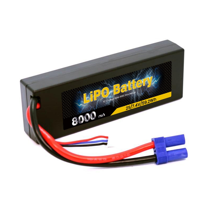LiPO Battery 8000mAh 2S 7.4V